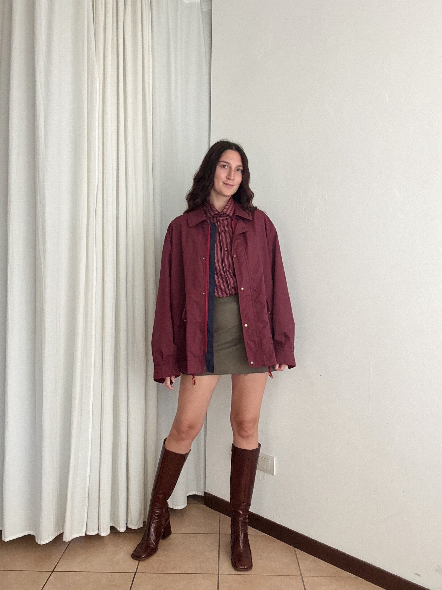 Giacca da uomo bordeaux L