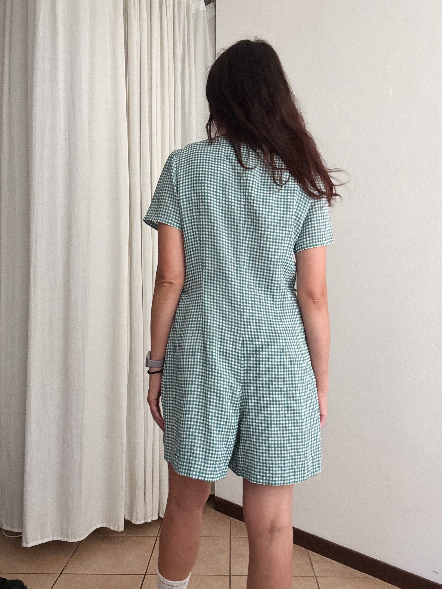 Tuta vichy verde 44