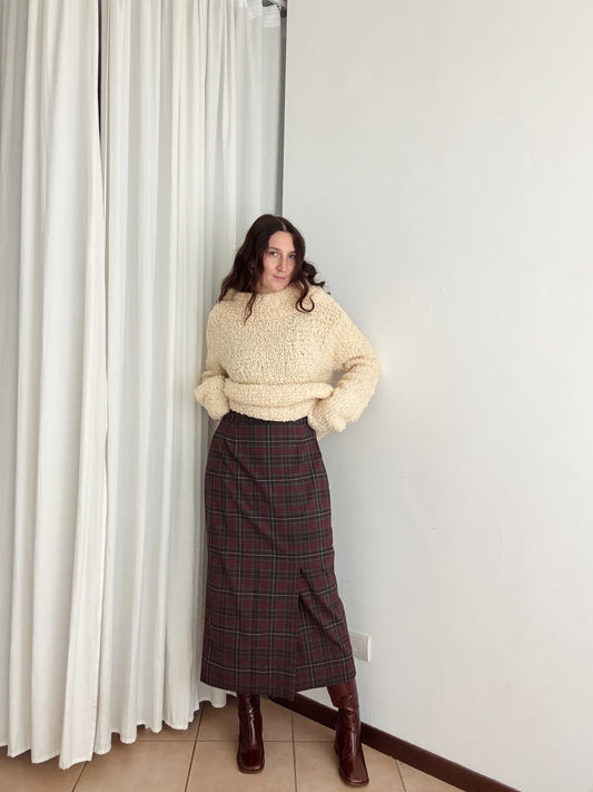 Gonna lunga a quadri L/XL