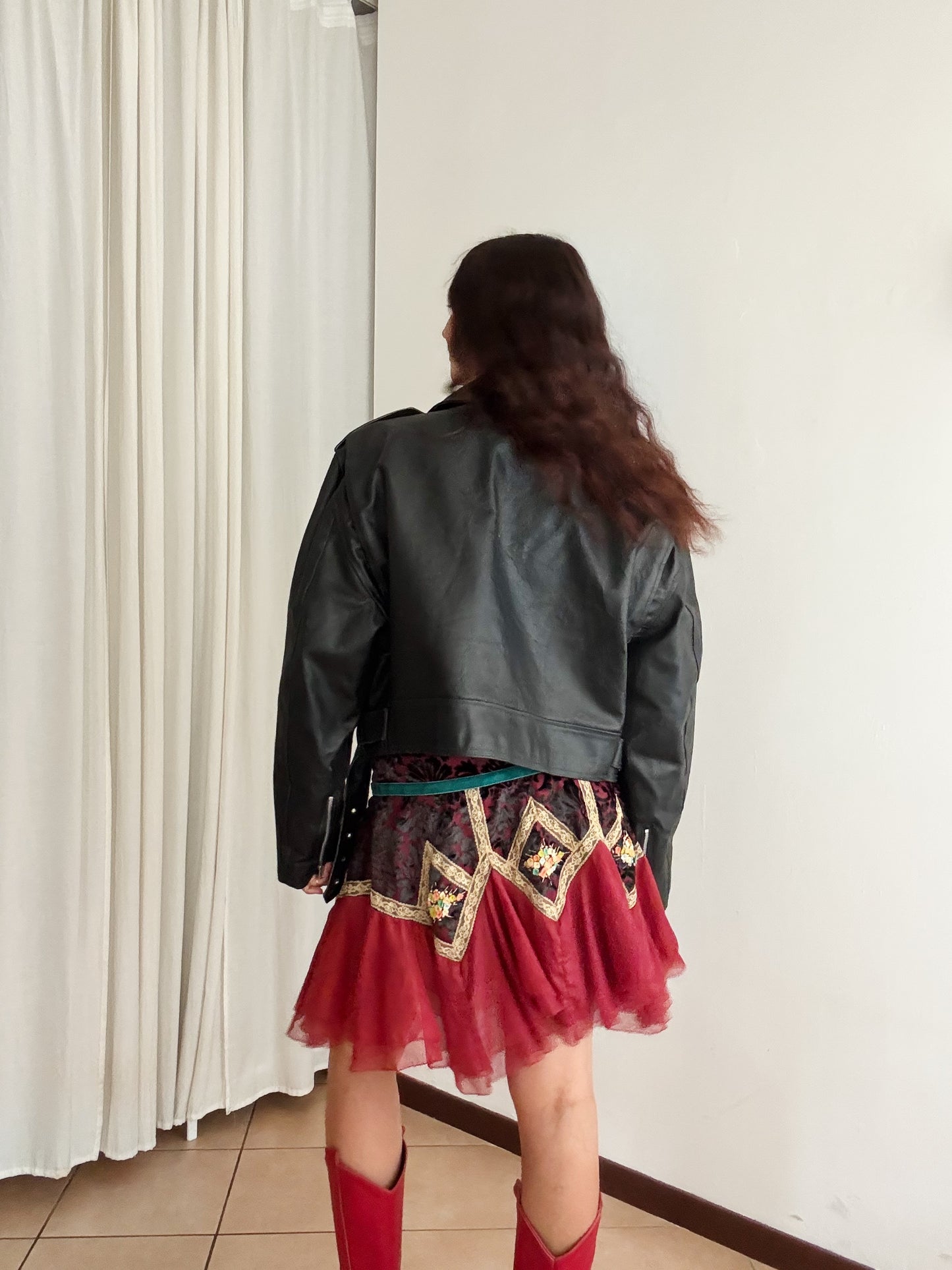 Chiodo in pelle unisex 52