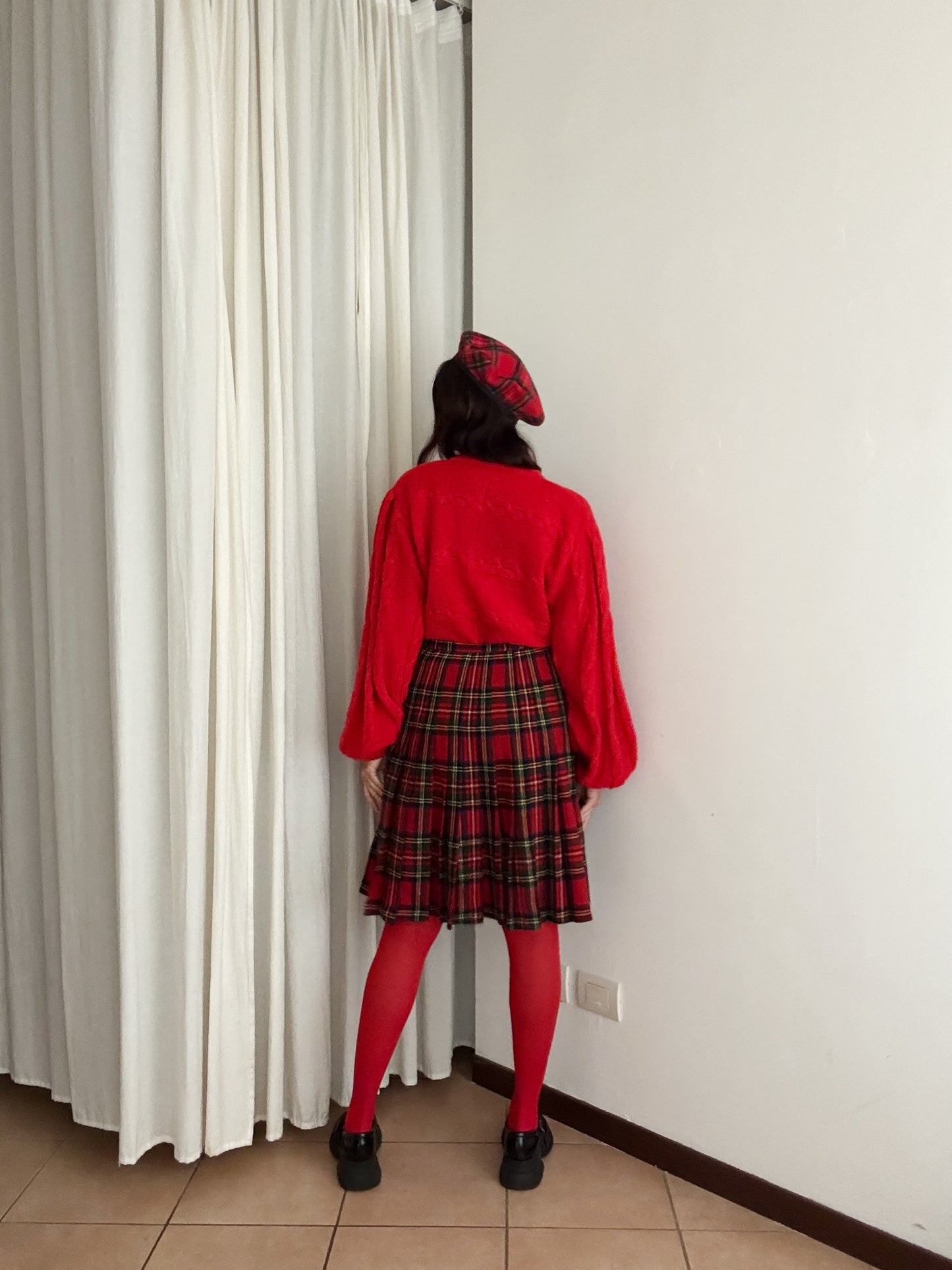 Kilt scozzese rosso M