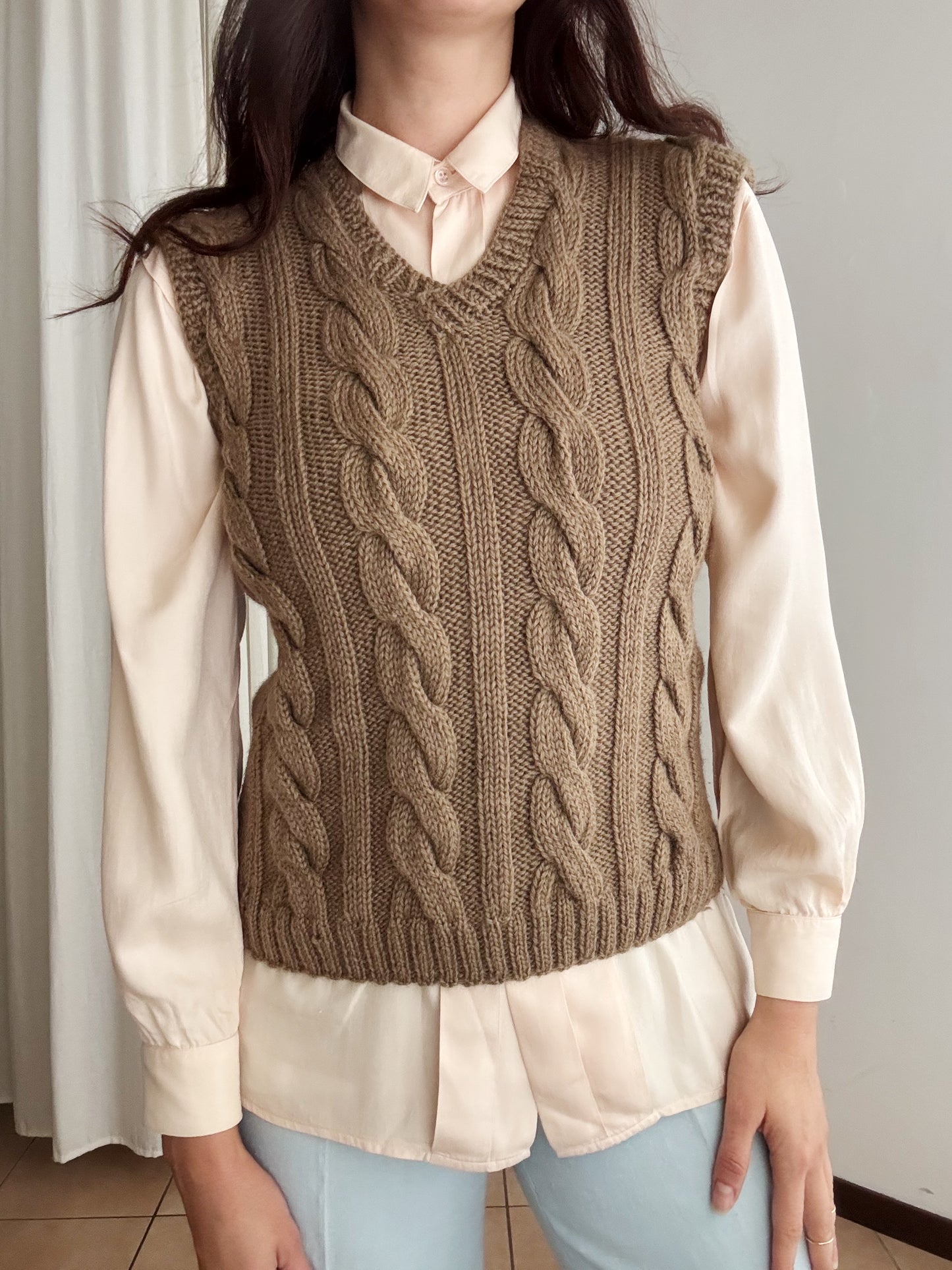 Gilet marrone S/M