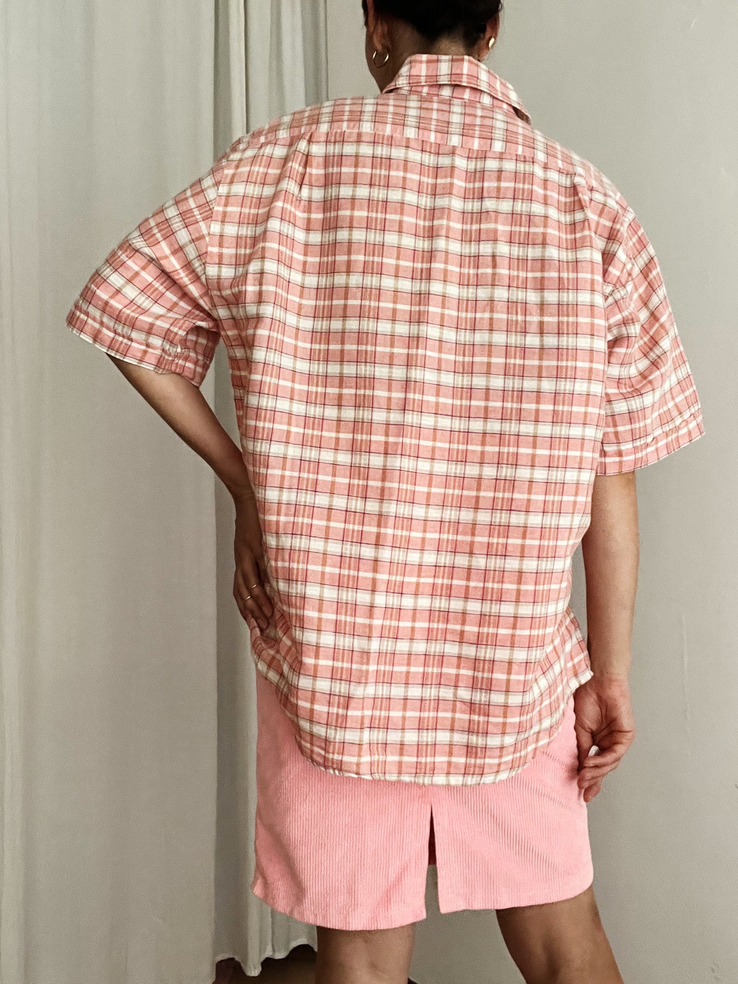 Camicia rosa da uomo XL