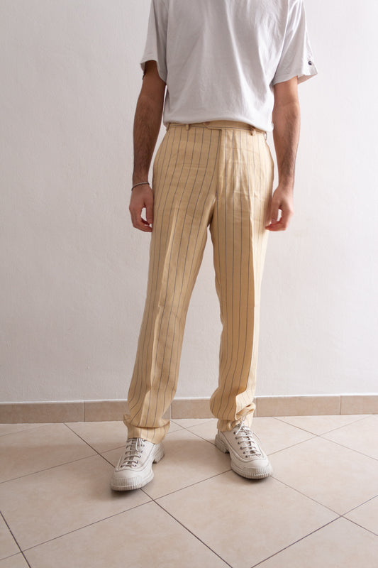 Pantaloni lana lino 48